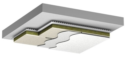 Płyta StoSilent Board MW 100 jest absorberem systemu akustycznego StoSilent Direct,